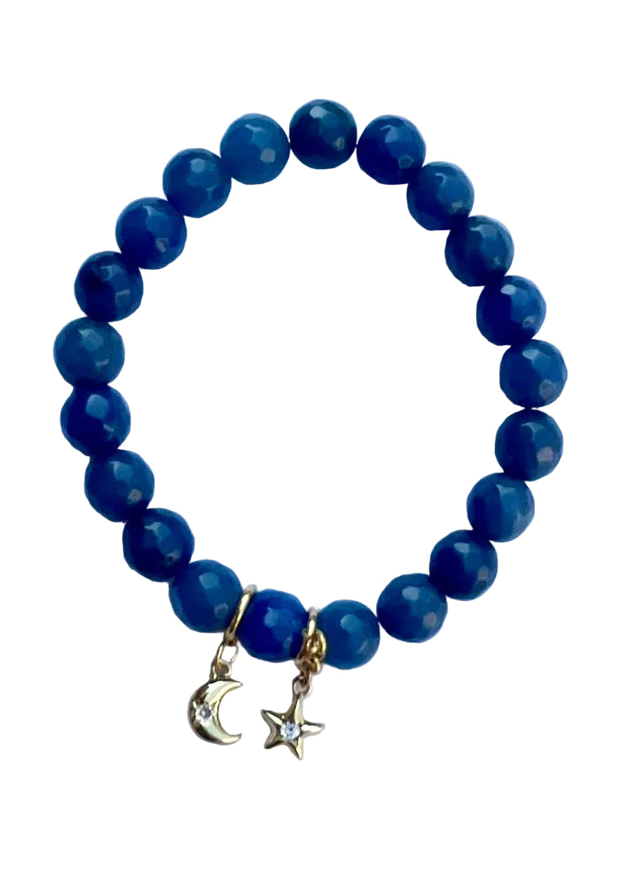 Starry Night Petit Stretch Bracelet in Navy