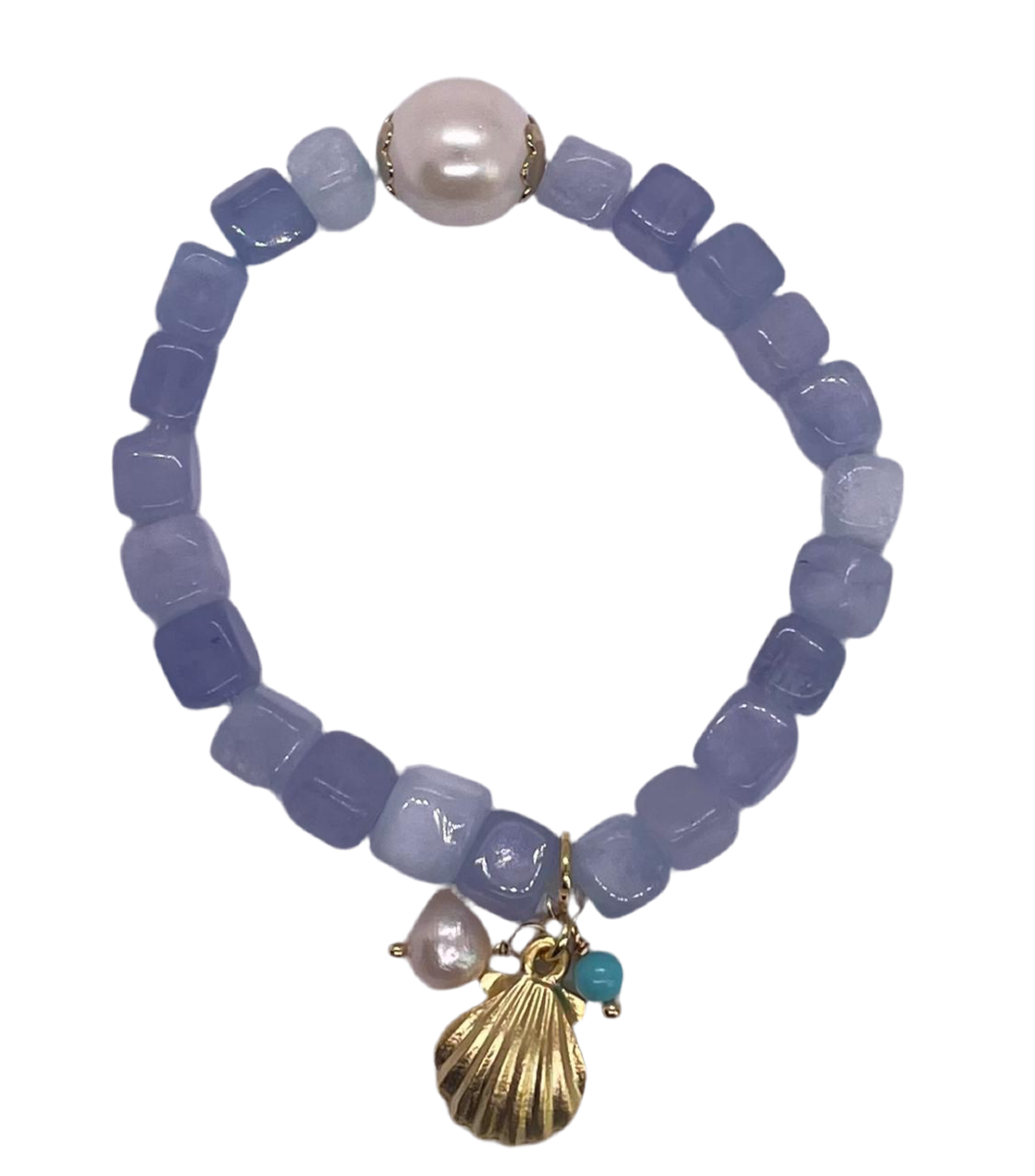 Stretch Bracelet: Shades of Blue