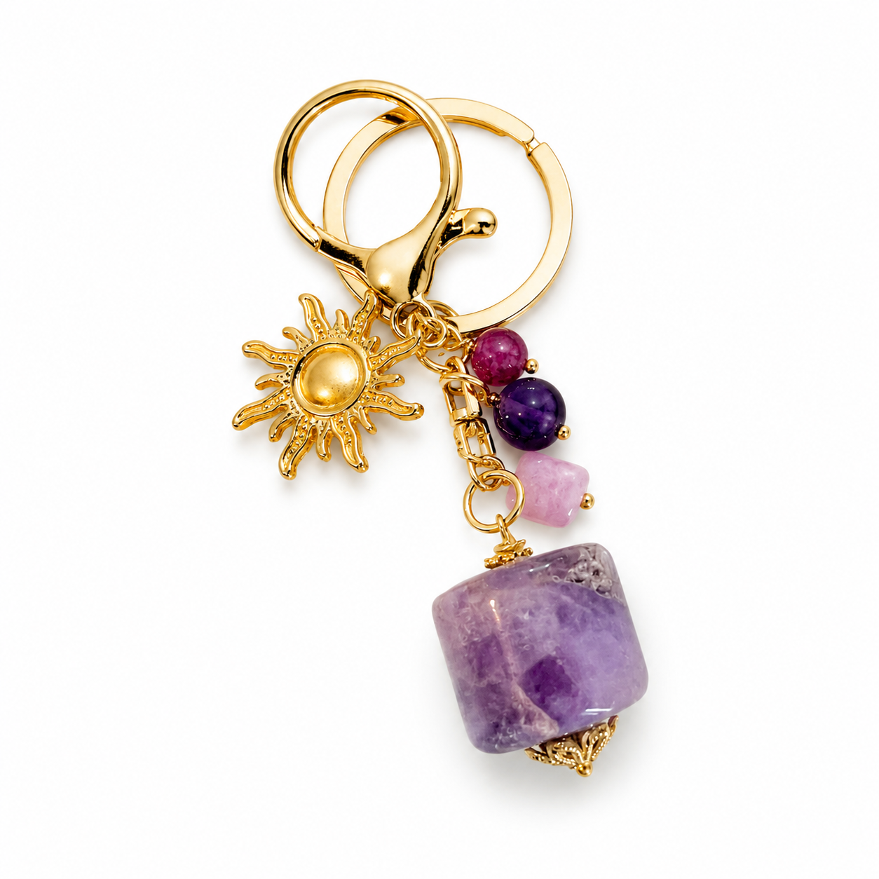 Bag Charm: Amethyst Star