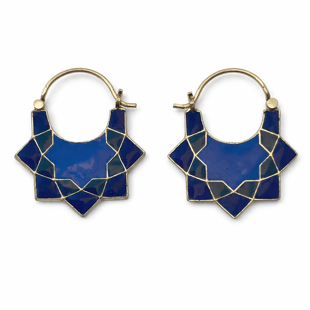 Rub el Hizb Hoops: Large Blue