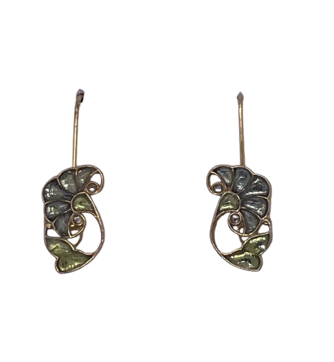 Baby Carnation Earrings - Pale Blue