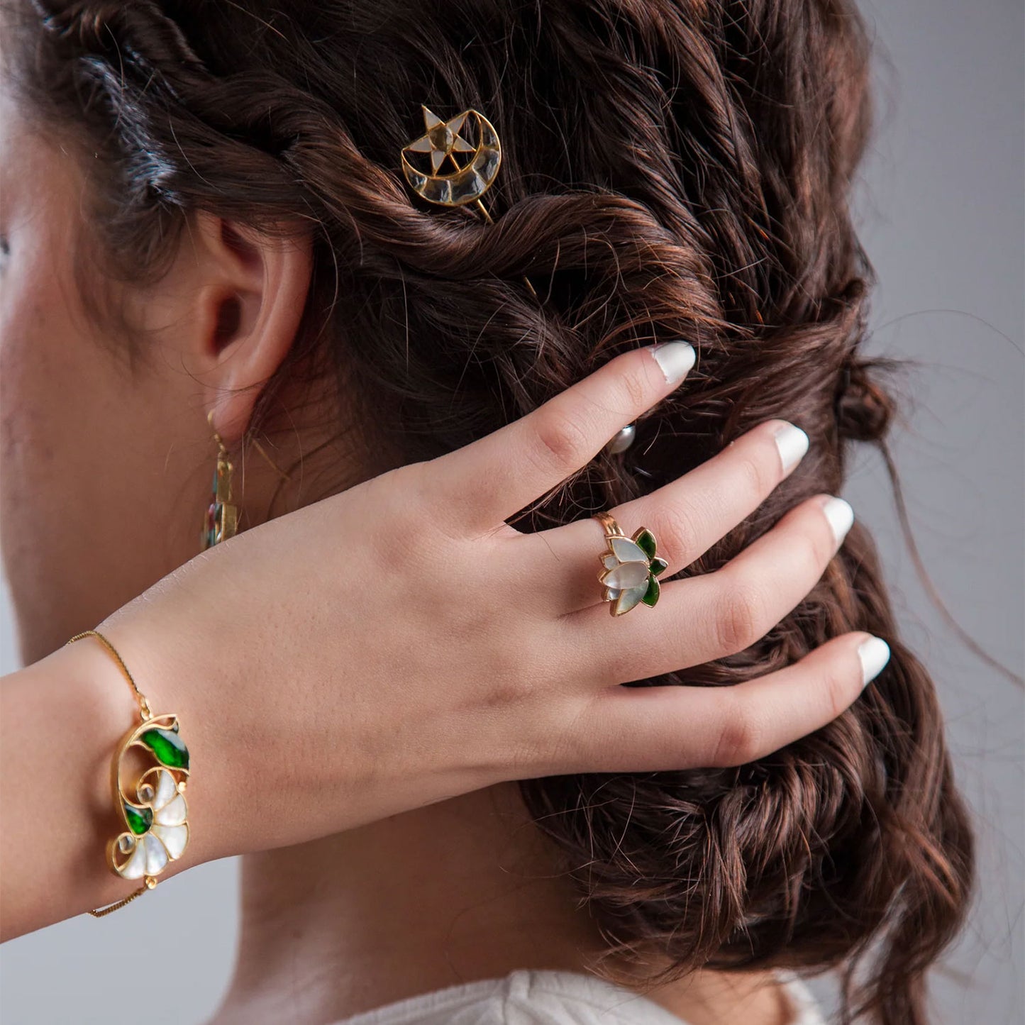 Chand Tara Pin – Silver and Gold SOLD