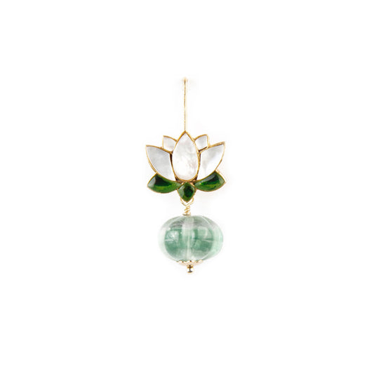 Floating Lotus - Green and White