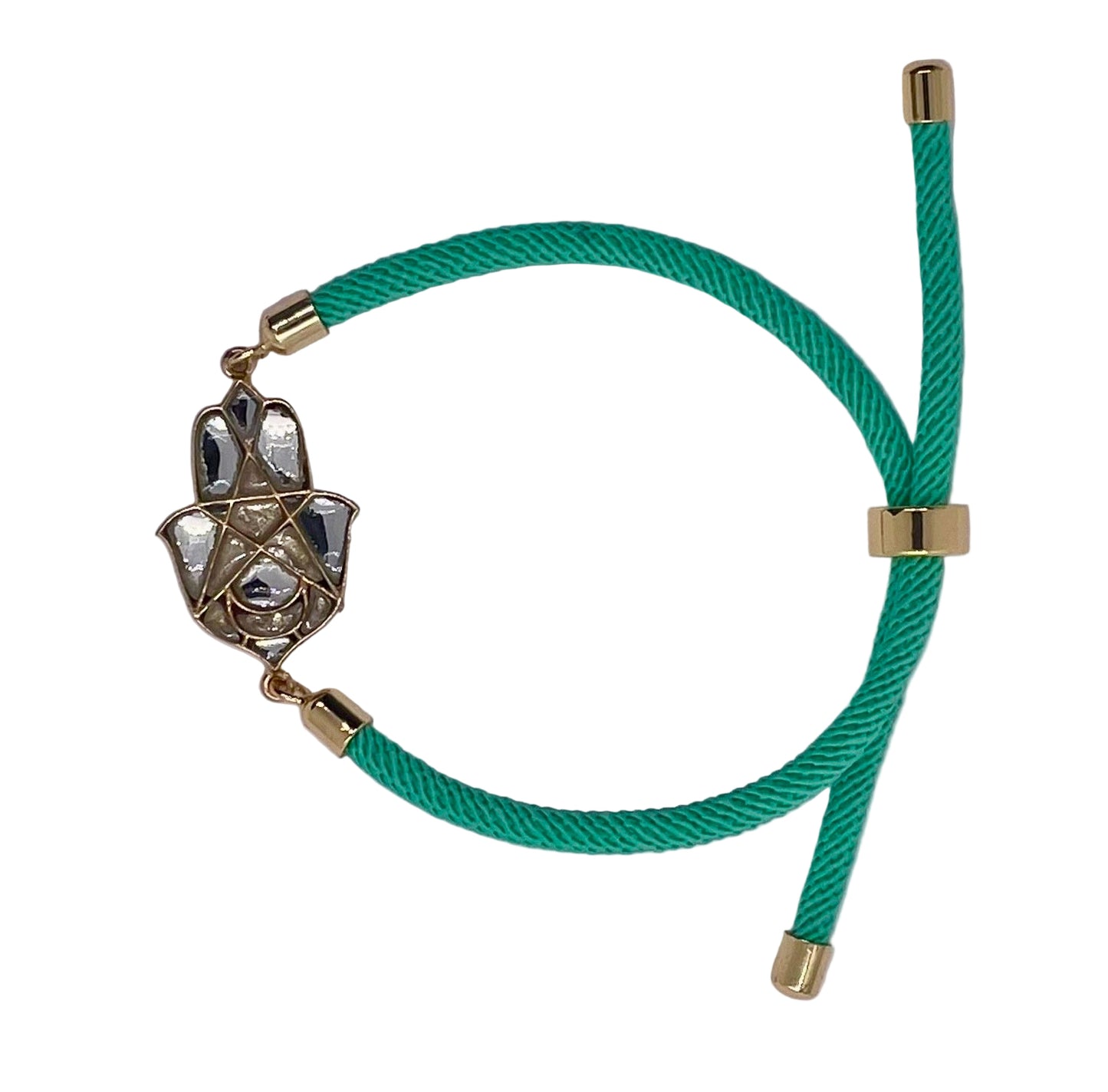 Cord Bracelet: Hamsa Charm