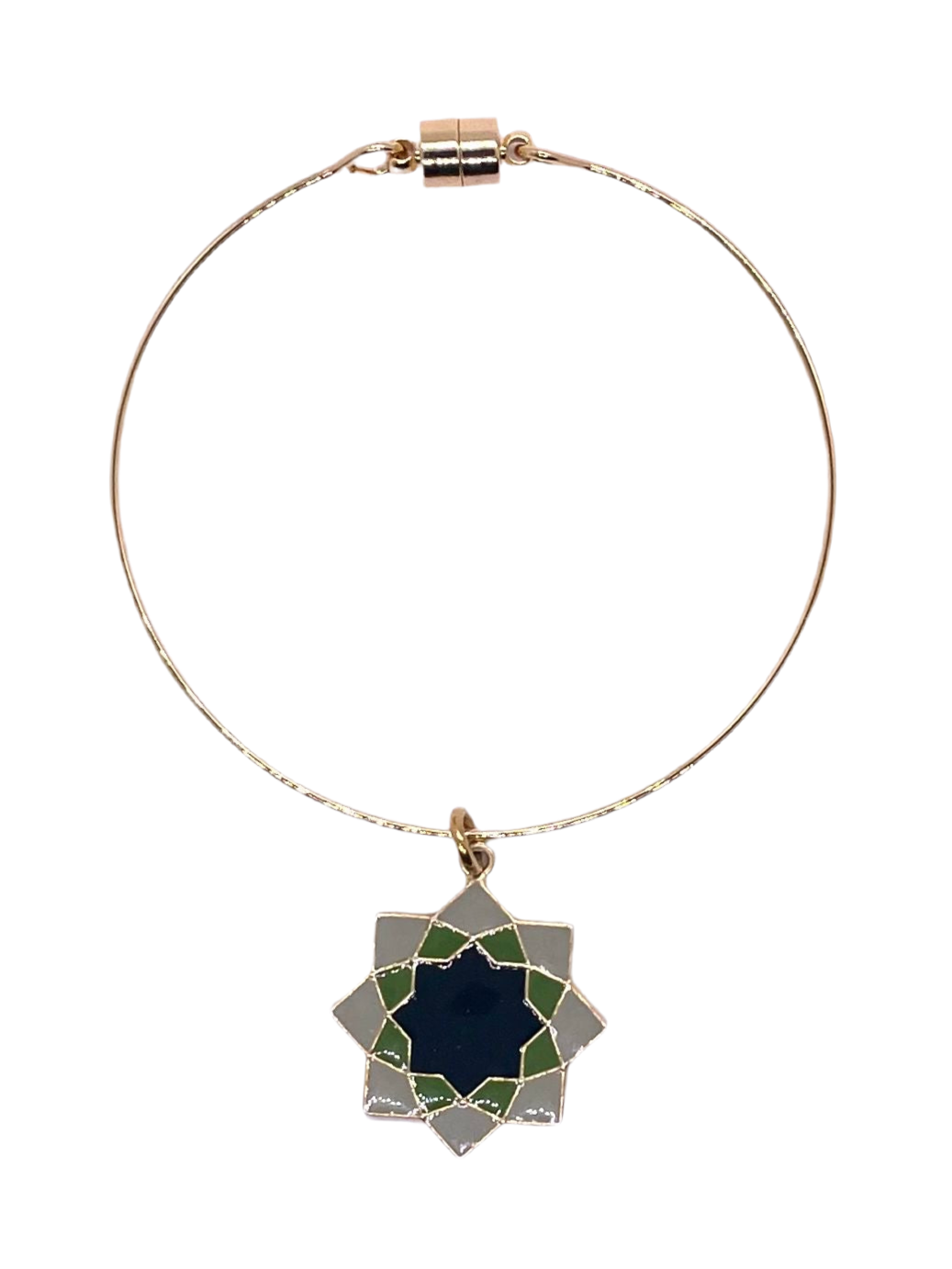 Rub El Hizb Charm Bracelet: Shades of Green