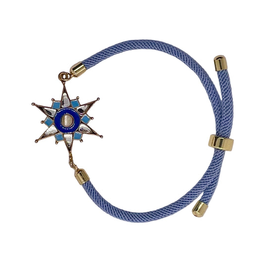 Cord Bracelet: Starburst Charm