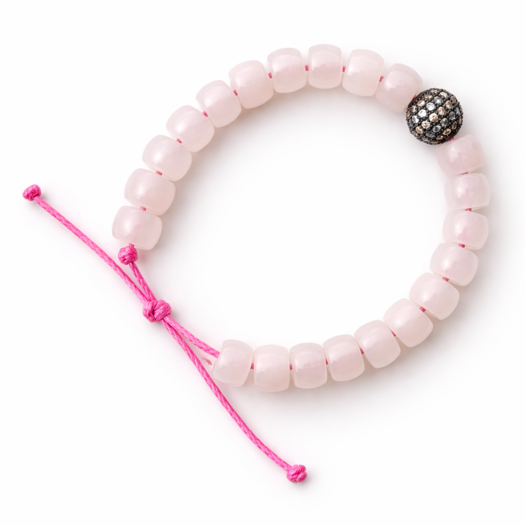 Cotton Candy Luxe Bracelet: Baby Pink