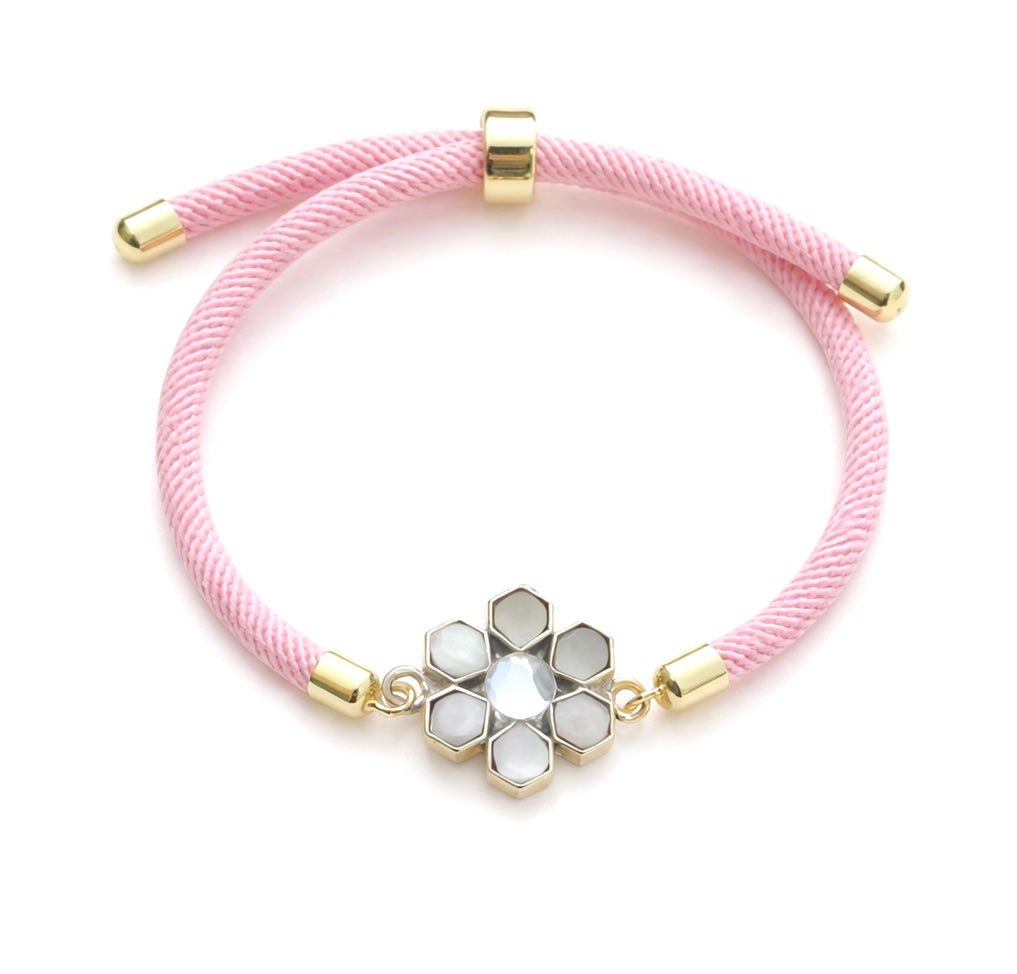 Cord Bracelet: Arabesque Pink