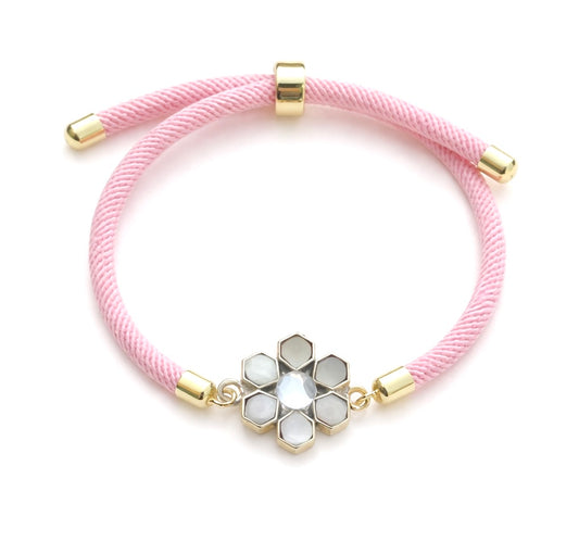 Cord Bracelet: Arabesque Pink