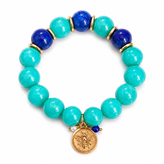 Stretch Bracelet: Blue & Green Series 2