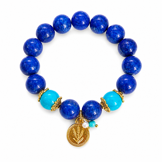 Stretch Bracelet: Blue & Green Series 4