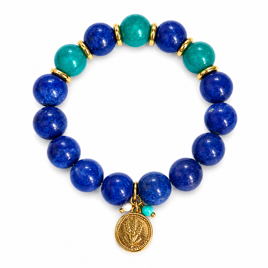 Stretch Bracelet: Blue & Green Series 3
