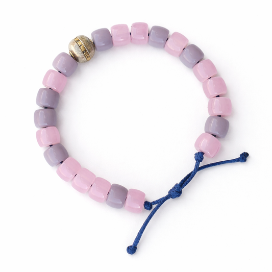 Cotton Candy Luxe Bracelet: Mauve & Lavender 2