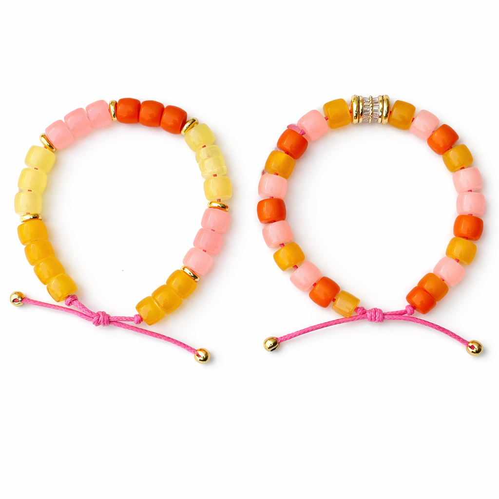 Cotton Candy Luxe Bracelet: Sunset