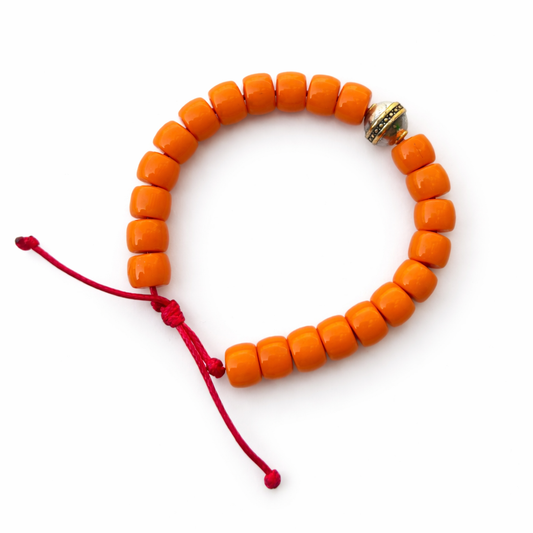 Cotton Candy Luxe Bracelet: Orange