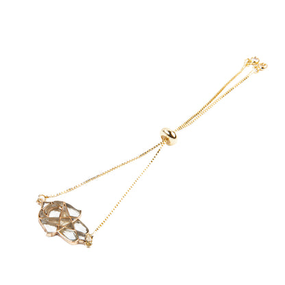 Hamsa Chain Bracelet - Silver and Gold