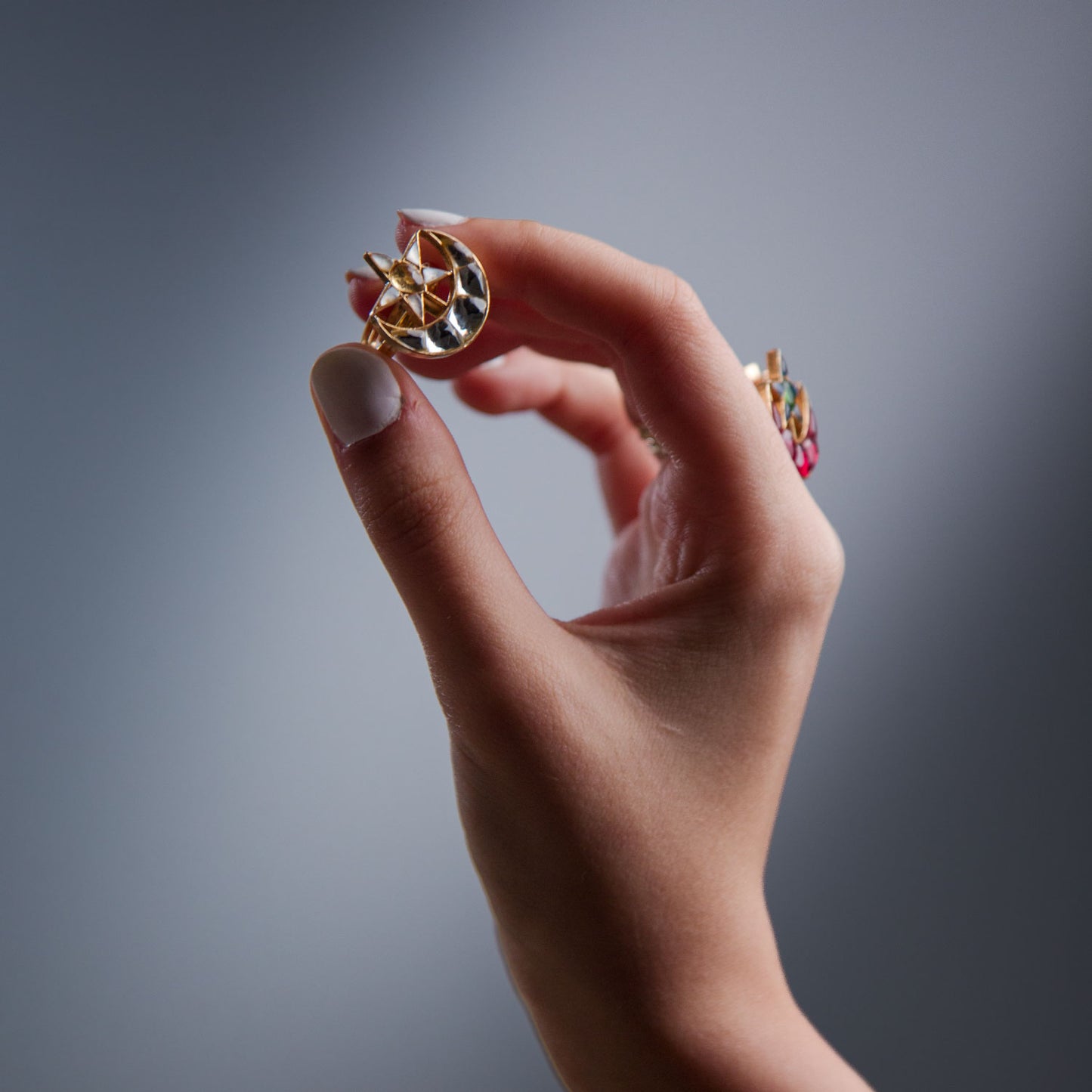Chand Tara Ring - Silver